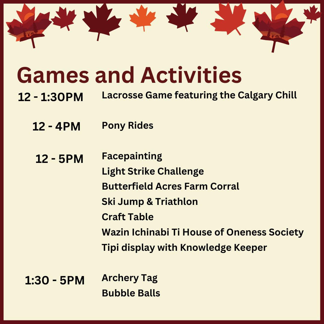 Cochrane Canada Day Activities